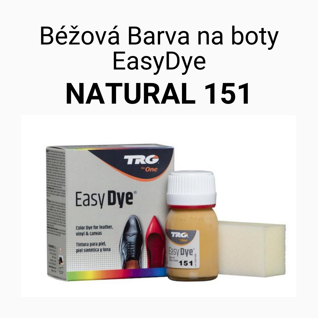 Béžová barva na boty kůži kožené boty barvení bot Natural 151 easydye trg the one